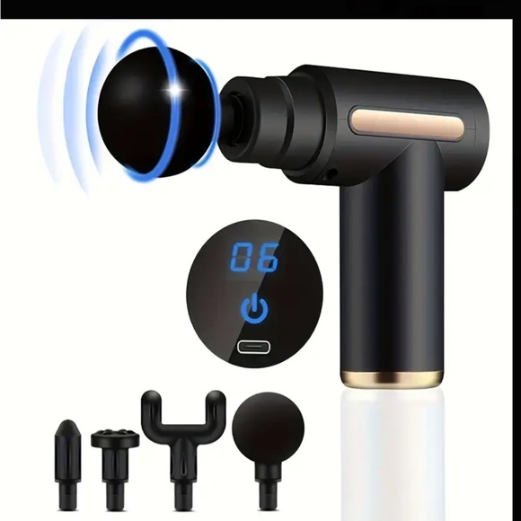 Black and Gray Massage Gun - Picture 3 of 6
